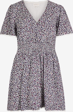 Apricot Ditsy Floral Gold Foil Mini Dress ' ' in Lila: Vorderseite