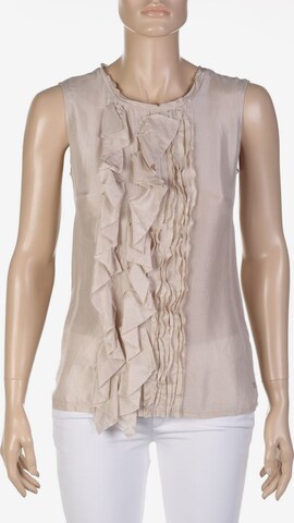 Weekend Max Mara Ärmellose Bluse XS in Beige: predná strana