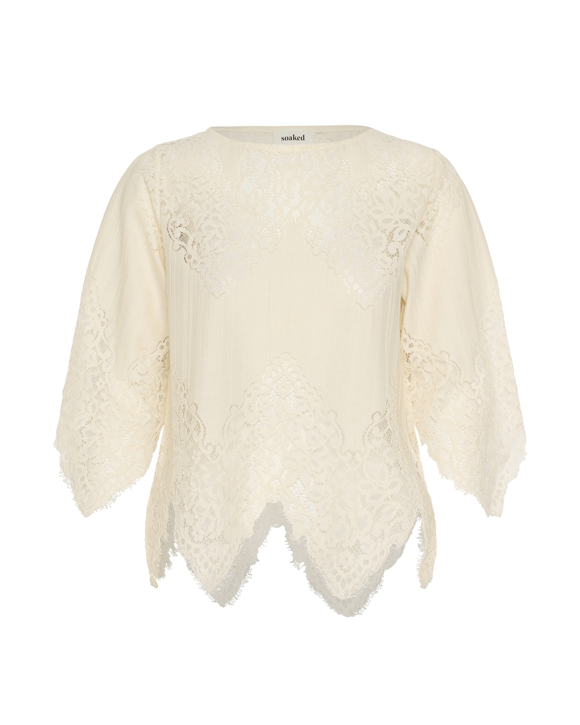 Chemisier 'SLBriar' SOAKED IN LUXURY en beige : devant