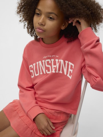 Vero Moda Girl Sweatshirt 'VMLINSEY' in Rood