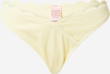 Bas de bikini Hunkemöller en jaune : devant