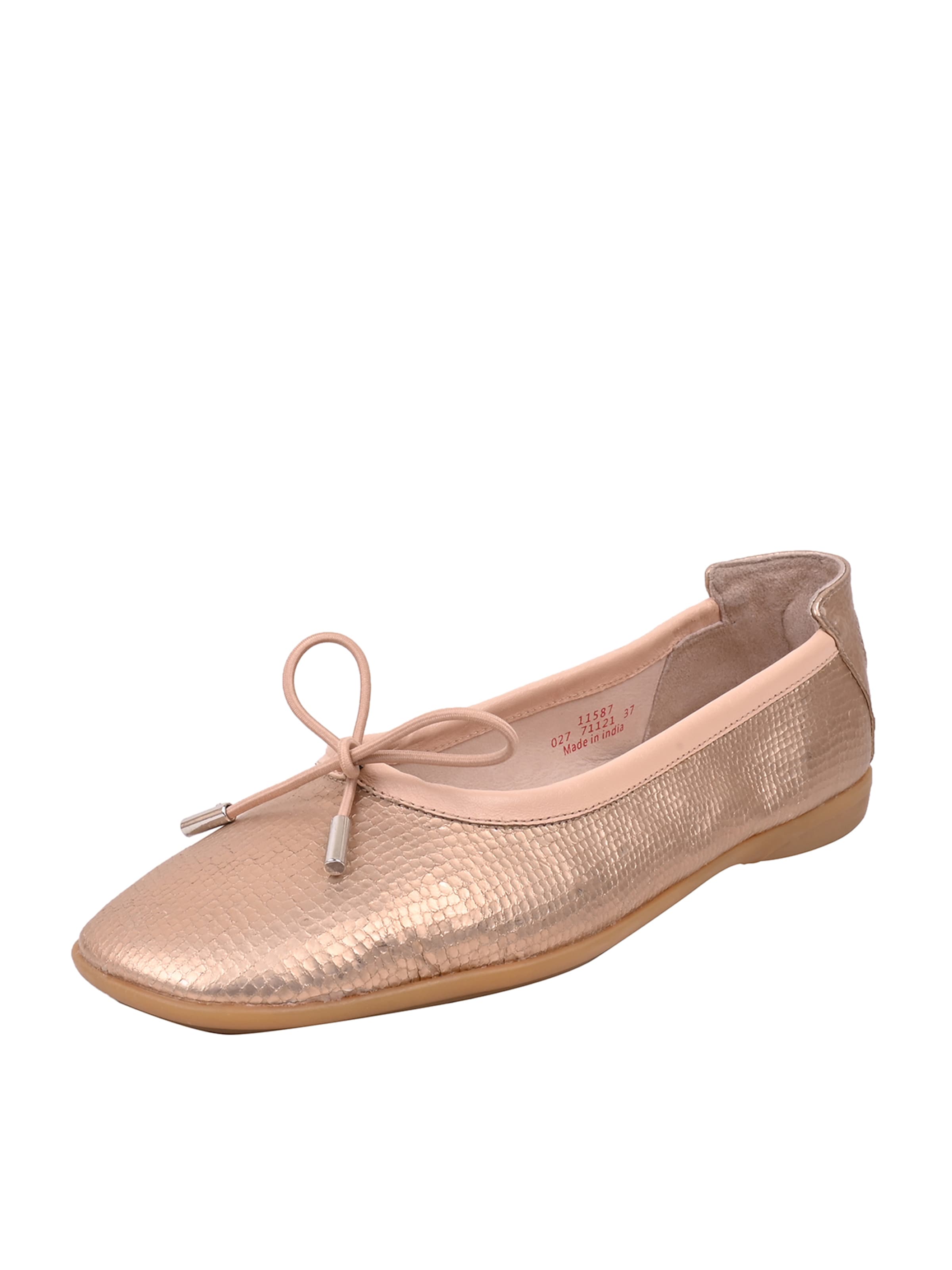 Crickit Ballet Flats ' OMEGA ' in Gold: front