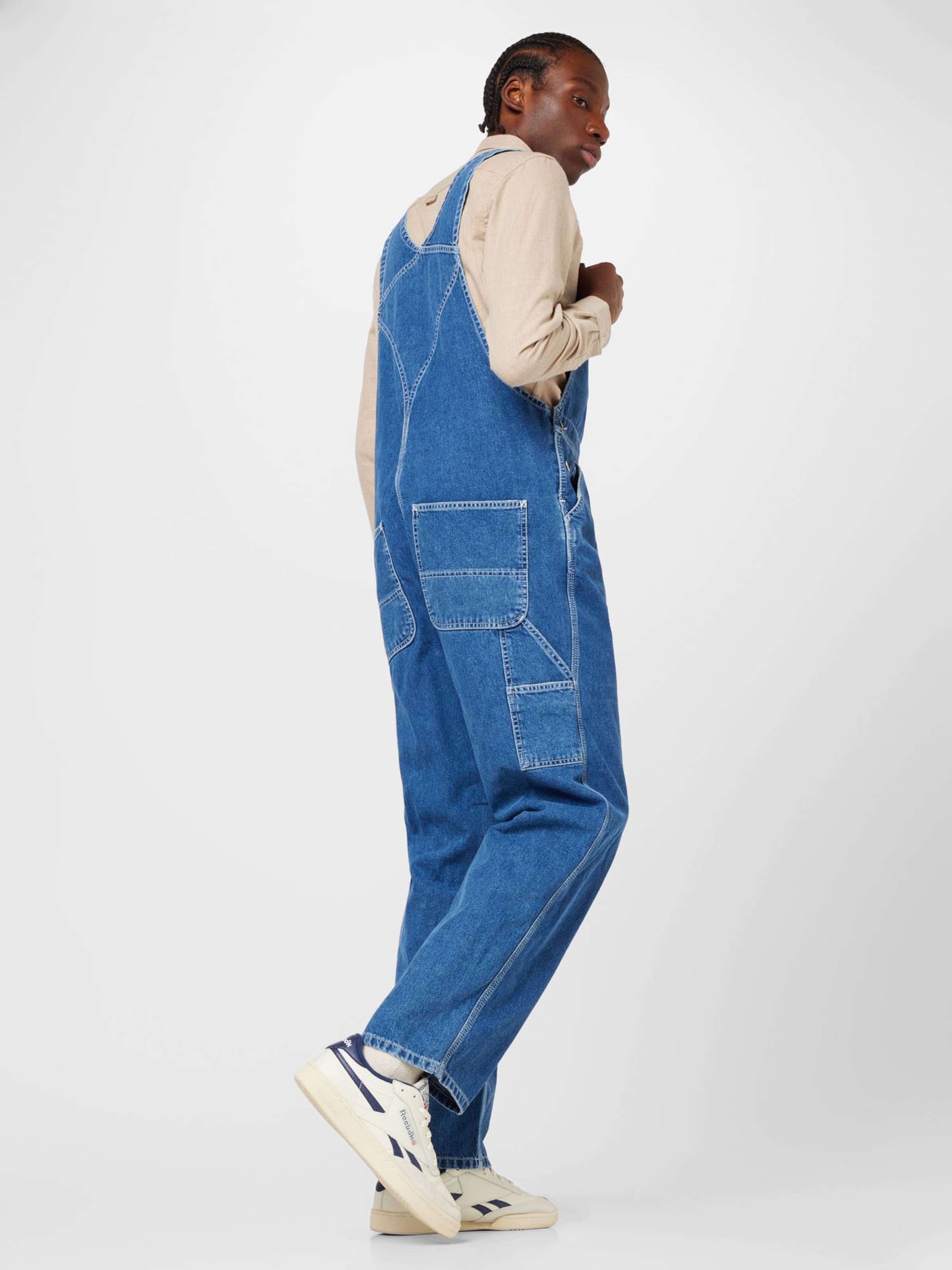 Carhartt blue store jean overalls