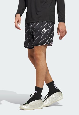 Loosefit Pantalon de sport 'Crazy Lite' ADIDAS PERFORMANCE en noir : devant