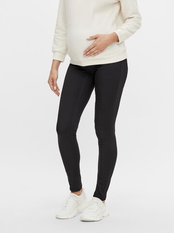 Skinny Jeggings 'Arizona Stay' MAMALICIOUS en noir : devant