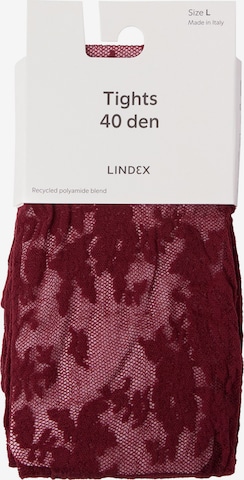 Lindex Tights in Red: front