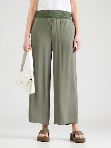 Hailys Wide leg Trousers 'Ge44orgy' in Green: front