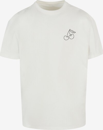 Merchcode T-Shirt 'Cherry' en noir / blanc, Vue avec produit