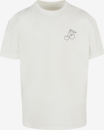 Merchcode Shirt 'Cherry' in White: front