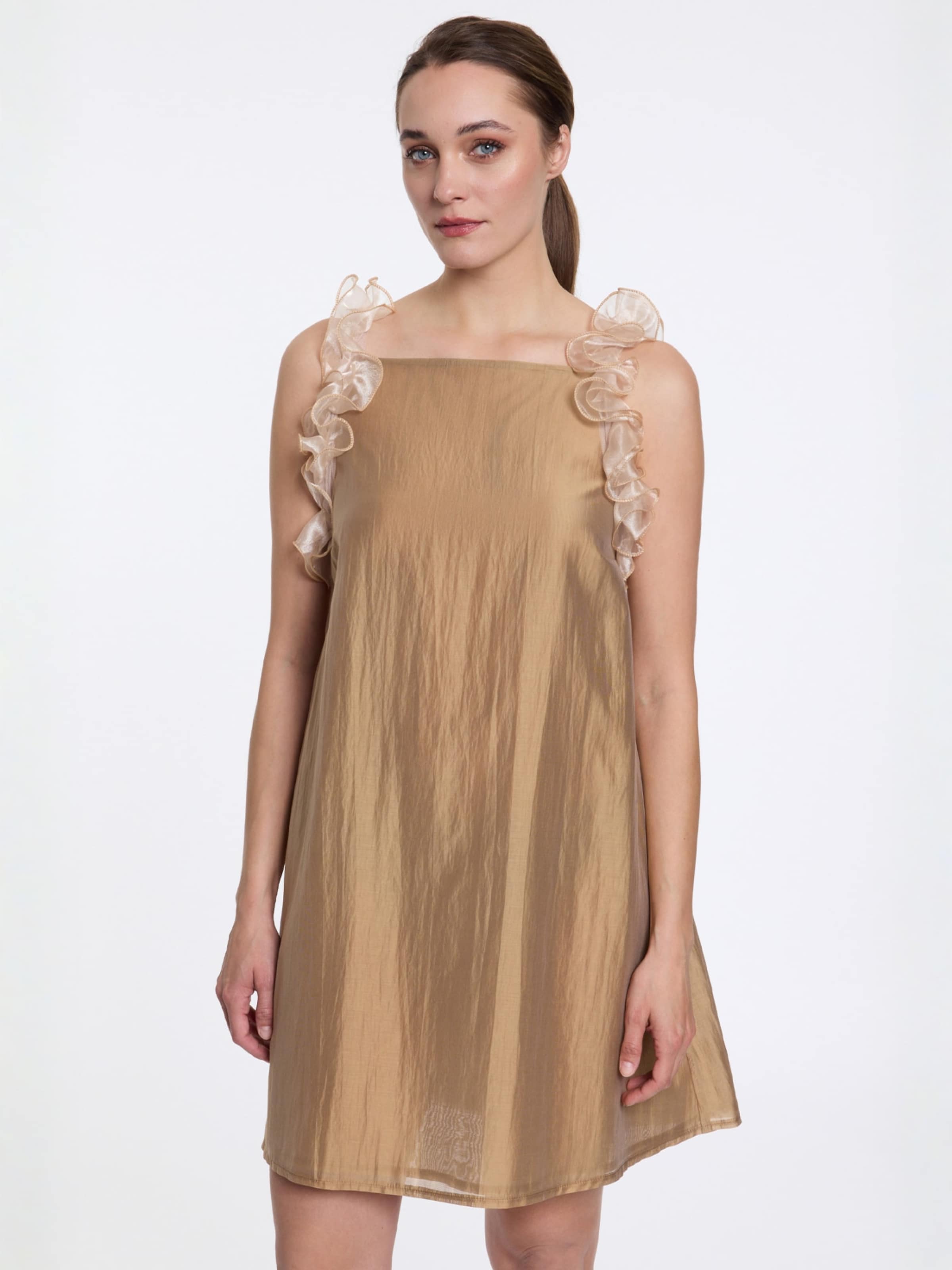 Ana Alcazar Jurk in Bruin: voorkant