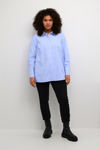 KAFFE CURVE Blouse 'Emmi' in Blue