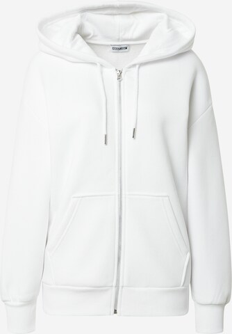 ABOUT YOU Limited Sweat jacket 'Lilou' in White: front