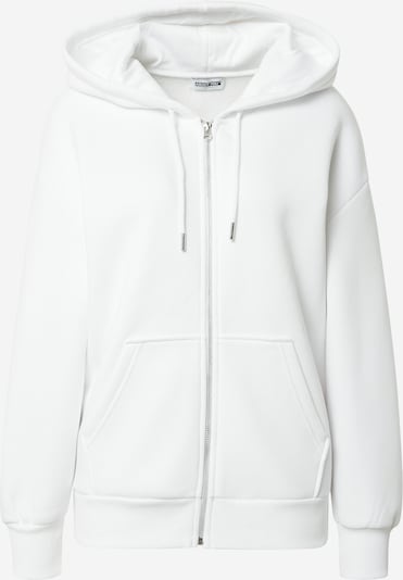 ABOUT YOU Limited Zip-Up Hoodie 'Lilou' in White, Item view