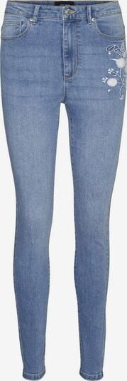 VERO MODA Jean 'Sophia' en bleu / caramel / blanc, Vue avec produit