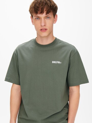 T-Shirt 'Fred' Only & Sons en vert