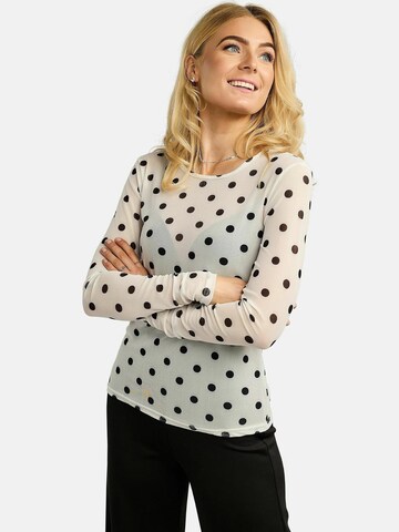 Haut ' MESH ' Liberte Essentiel en blanc : devant