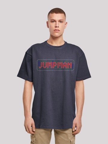 F4NT4STIC T-Shirt 'Jumpman C64 Retro Gaming SEVENSQUARED' in Blau
