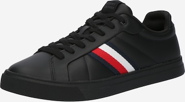 Sneaker bassa 'ICON COURT' di TOMMY HILFIGER in nero: frontale