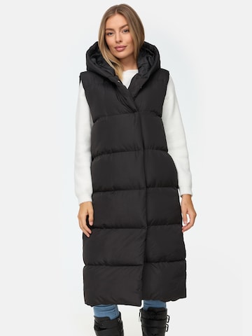 Threadbare Bodywarmer 'Viktoria' in Zwart: voorkant