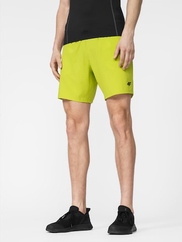 4F Sports trousers in Yellow: front