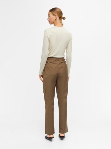 OBJECT Regular Cargo trousers 'Andrea' in Brown