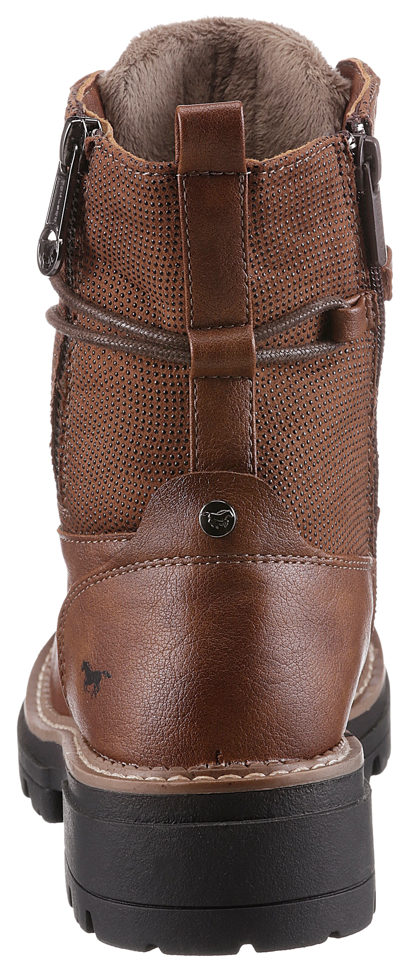 Bottines à lacets MUSTANG en marron