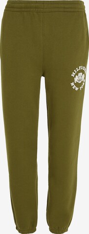 TOMMY HILFIGER Broek in Groen: voorkant