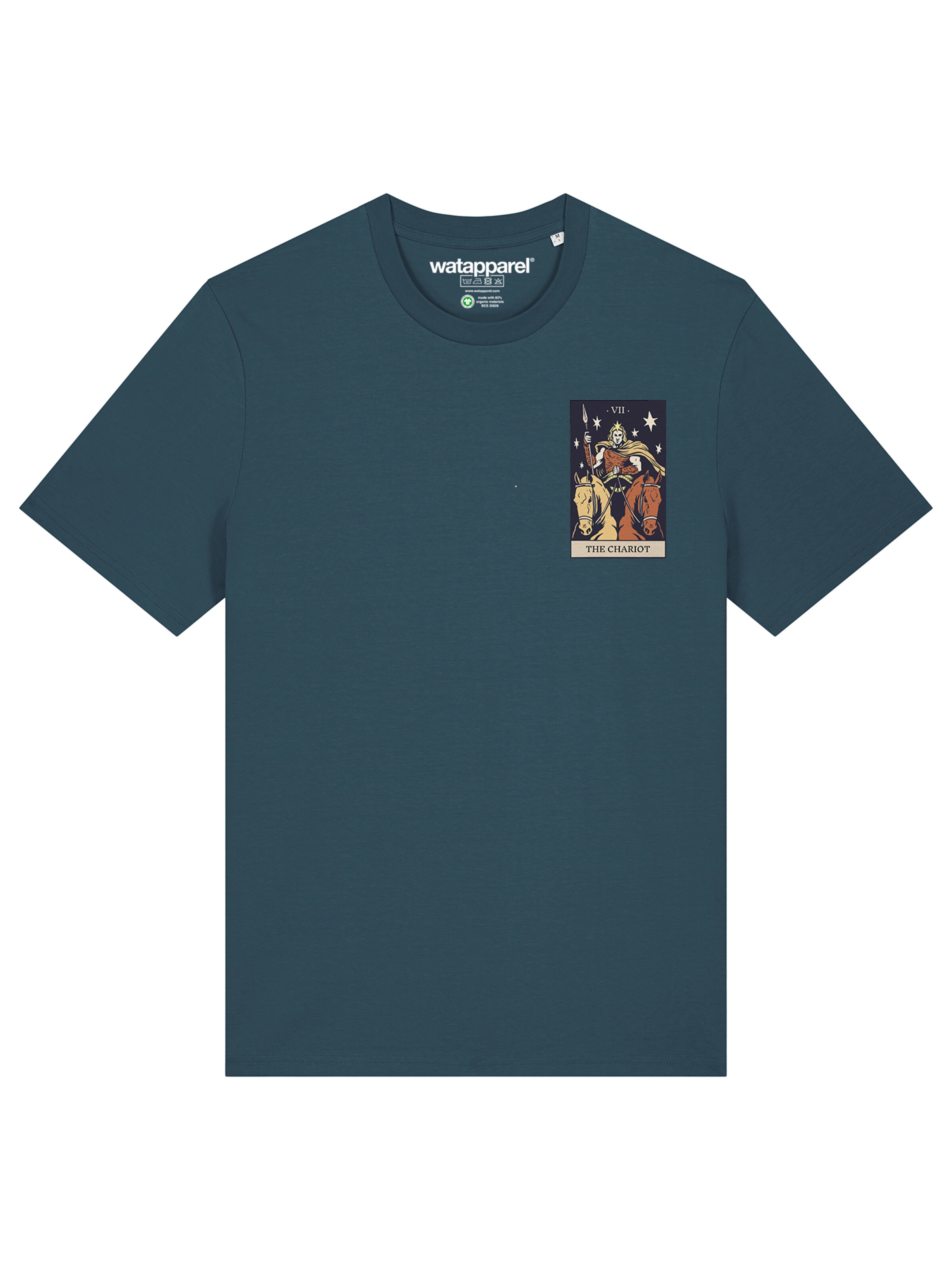 T-Shirt 'Tarot - The Chariot' Watapparel en bleu : devant