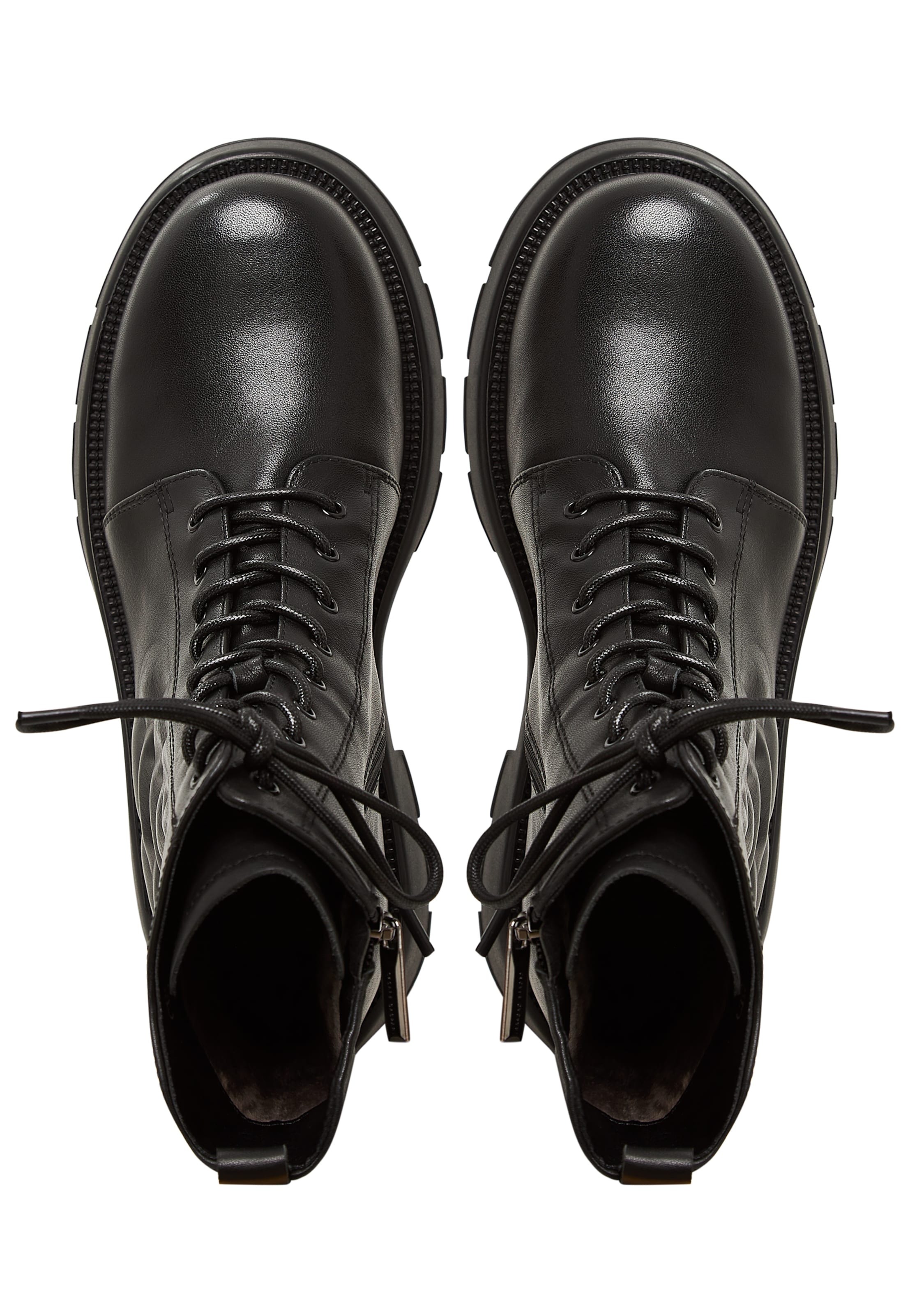 CESARE GASPARI Schnürstiefelette in Schwarz