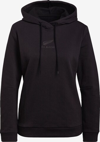 ADIDAS PERFORMANCE Athletic Sweater ' All Blacks Lifestyle Hoodie ' in Black: front