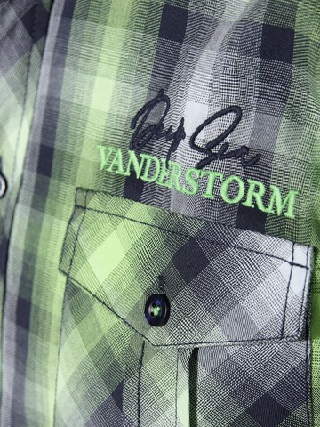 Jan Vanderstorm Comfort fit Overhemd 'Hilsing' in Groen