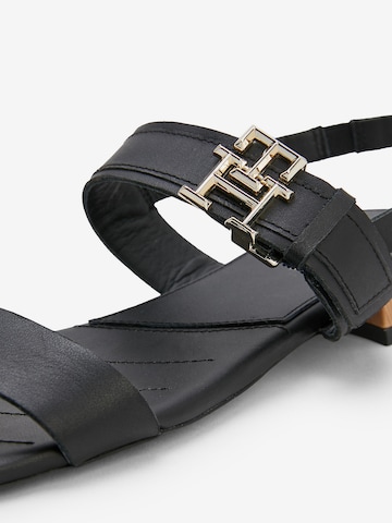 Sandalo con cinturino di TOMMY HILFIGER in nero