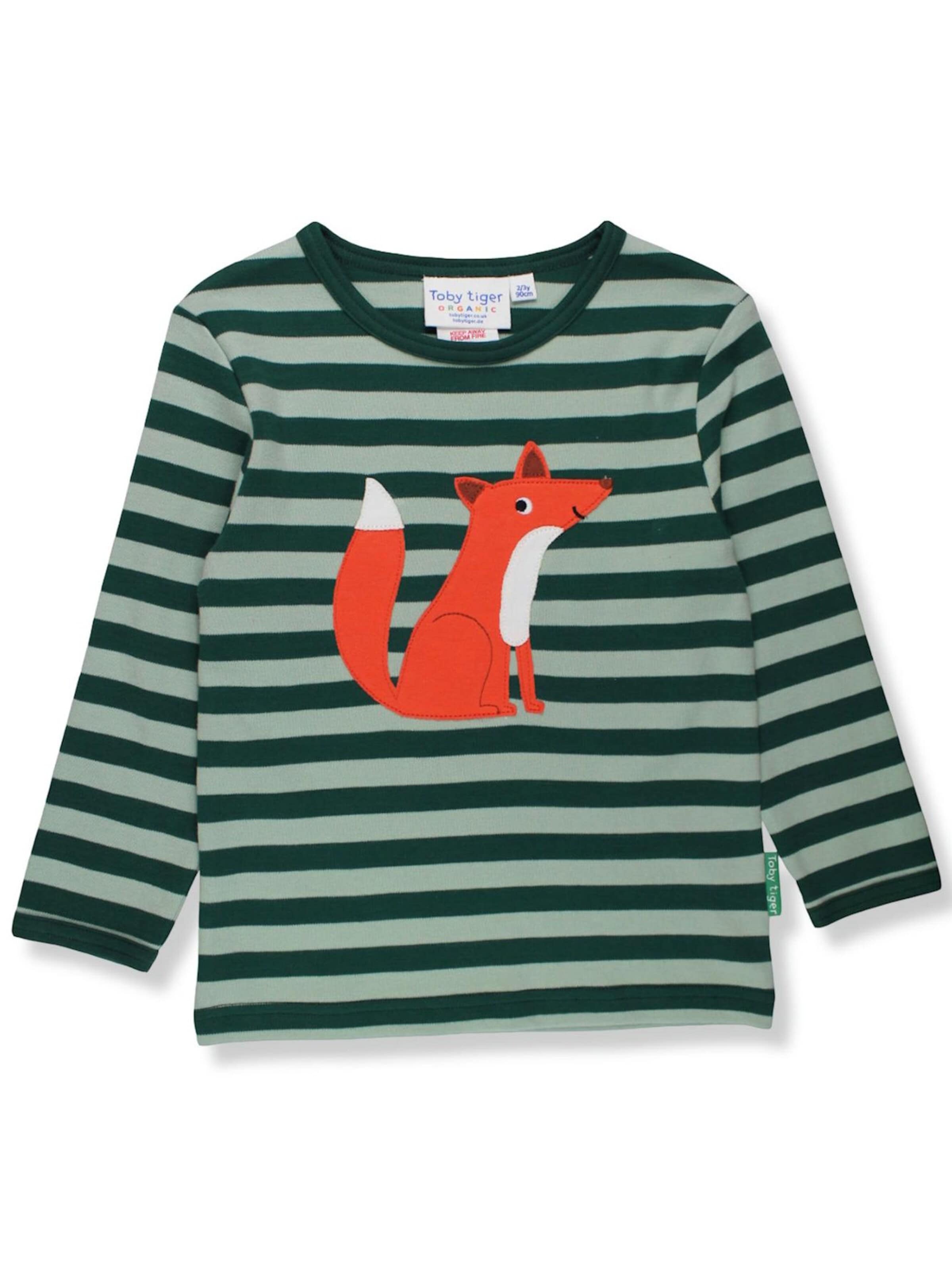 Toby Tiger Shirt in Green: front