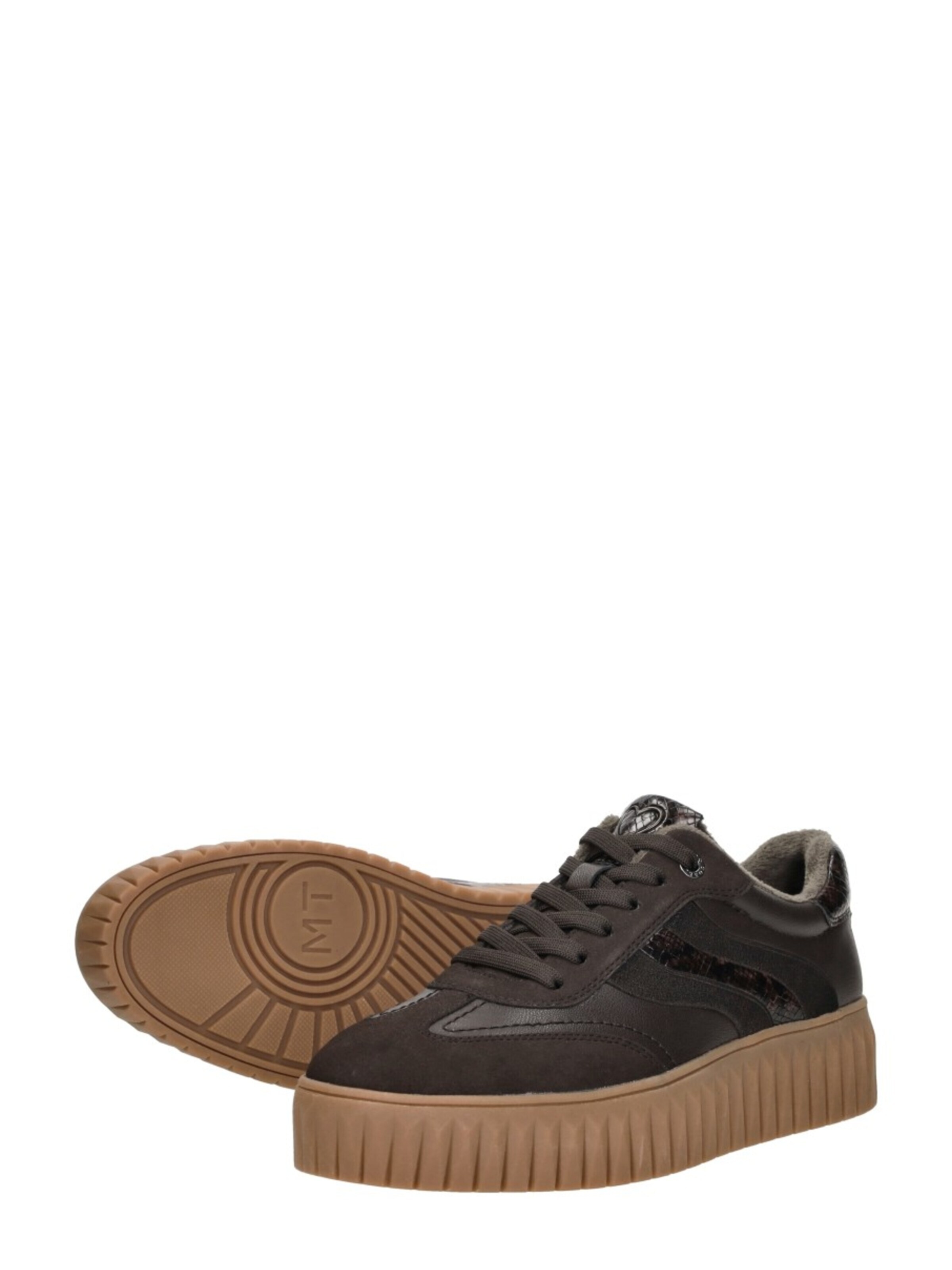 MARCO TOZZI Sneakers laag 'Sneakers Laag' in Bruin