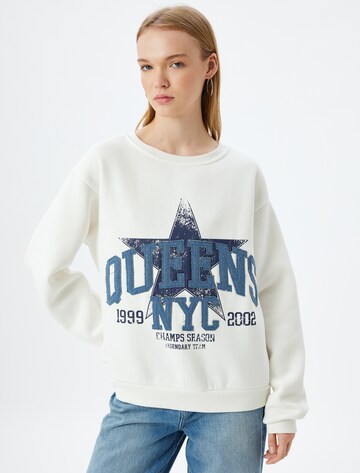 Koton Sweatshirt in Blauw: voorkant