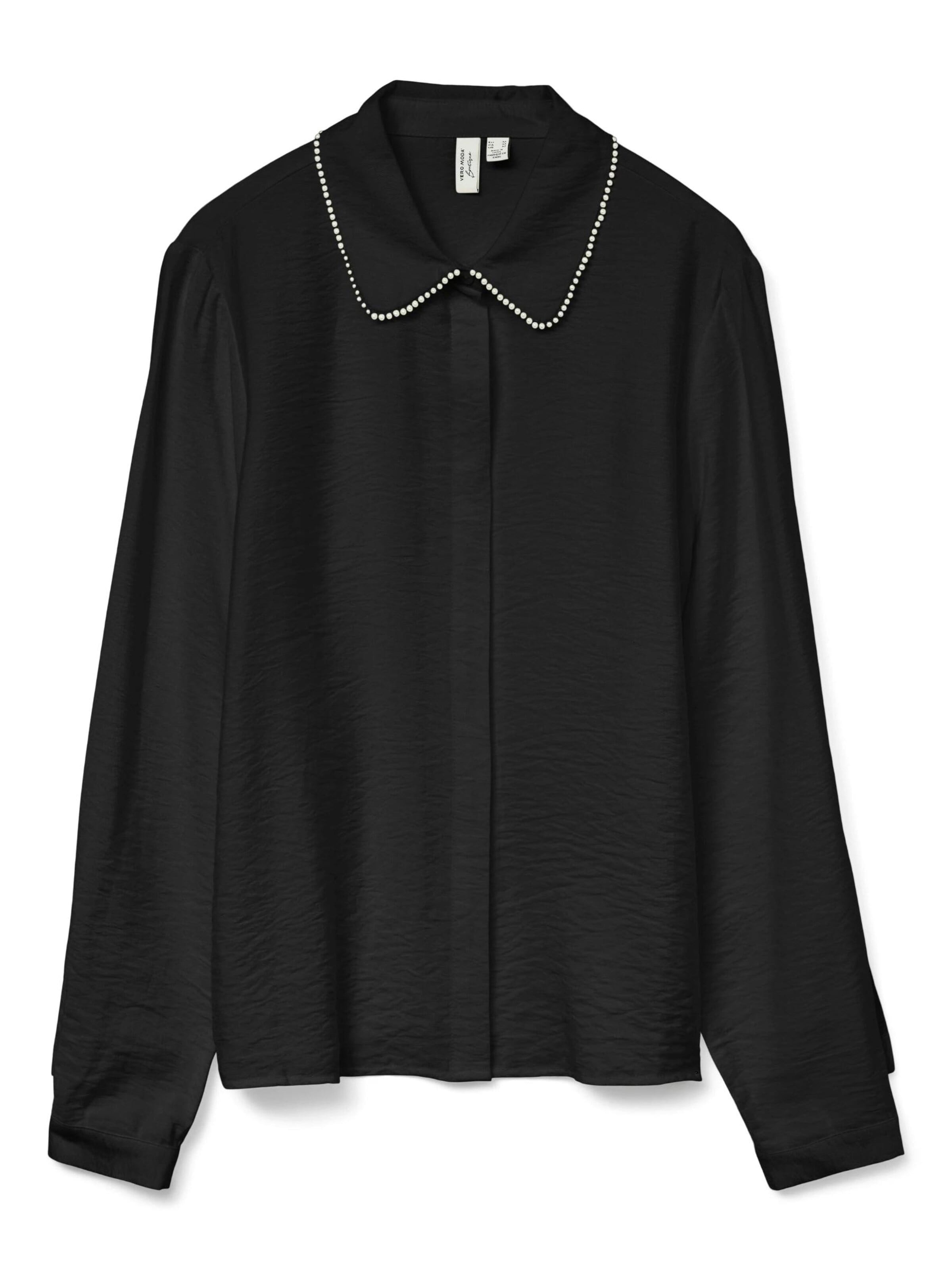 VERO MODA Blouse 'Camicie 10330306' in Black: front
