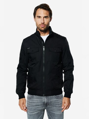 KOROSHI Přechodná bunda – černá: přední strana