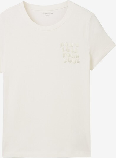 TOM TAILOR Shirt in de kleur Zilver / Wolwit, Productweergave