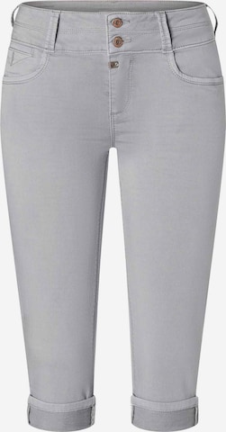 TIMEZONE Slimfit Jeans 'Enya' in Grijs: voorkant