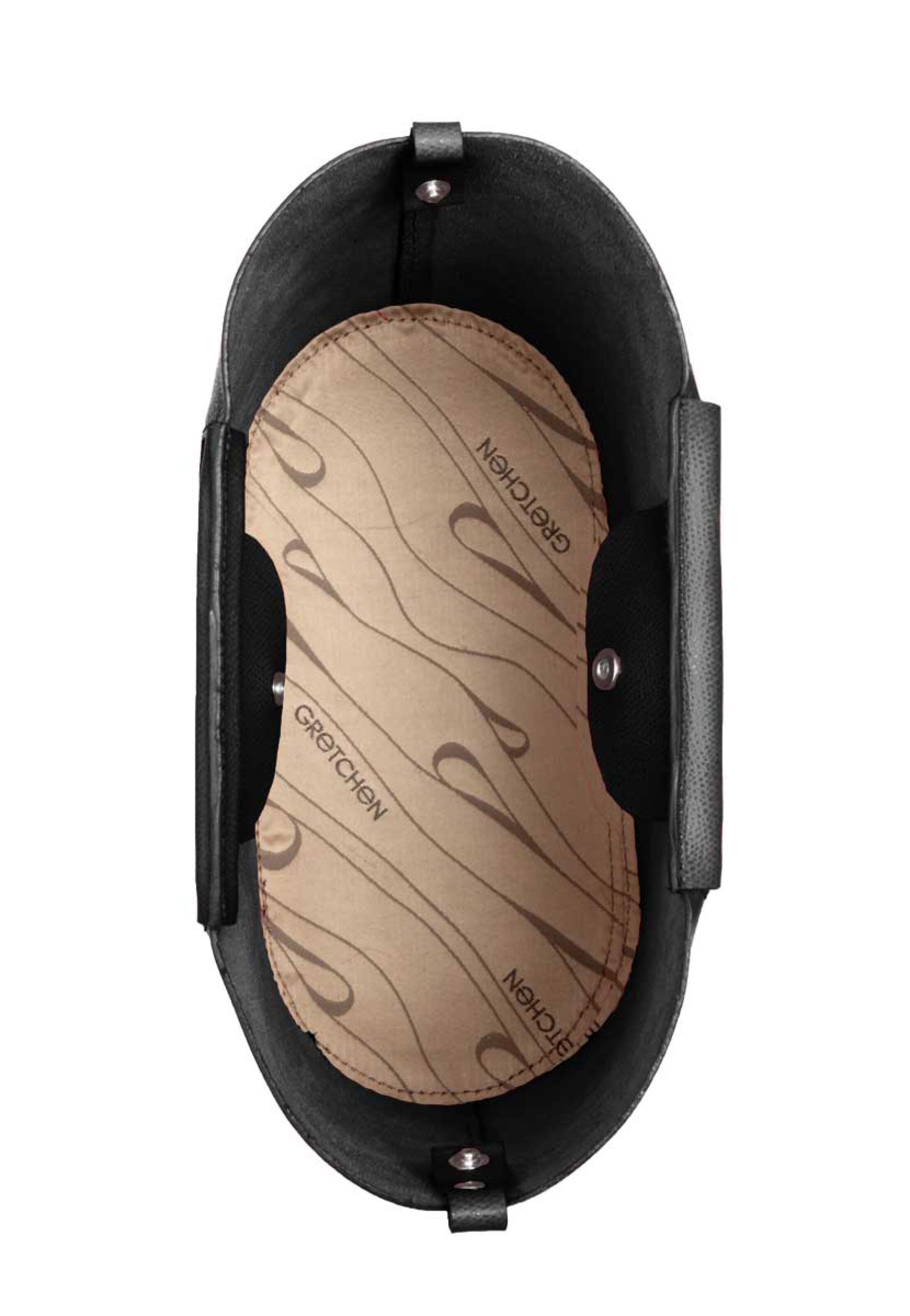 Gretchen Schultertasche 'Crocus' in Schwarz