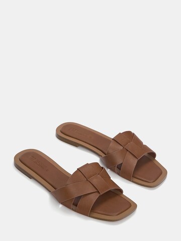 Mule Pull&Bear en marron