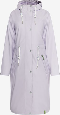 Schmuddelwedda Between-Seasons Coat in Purple: front