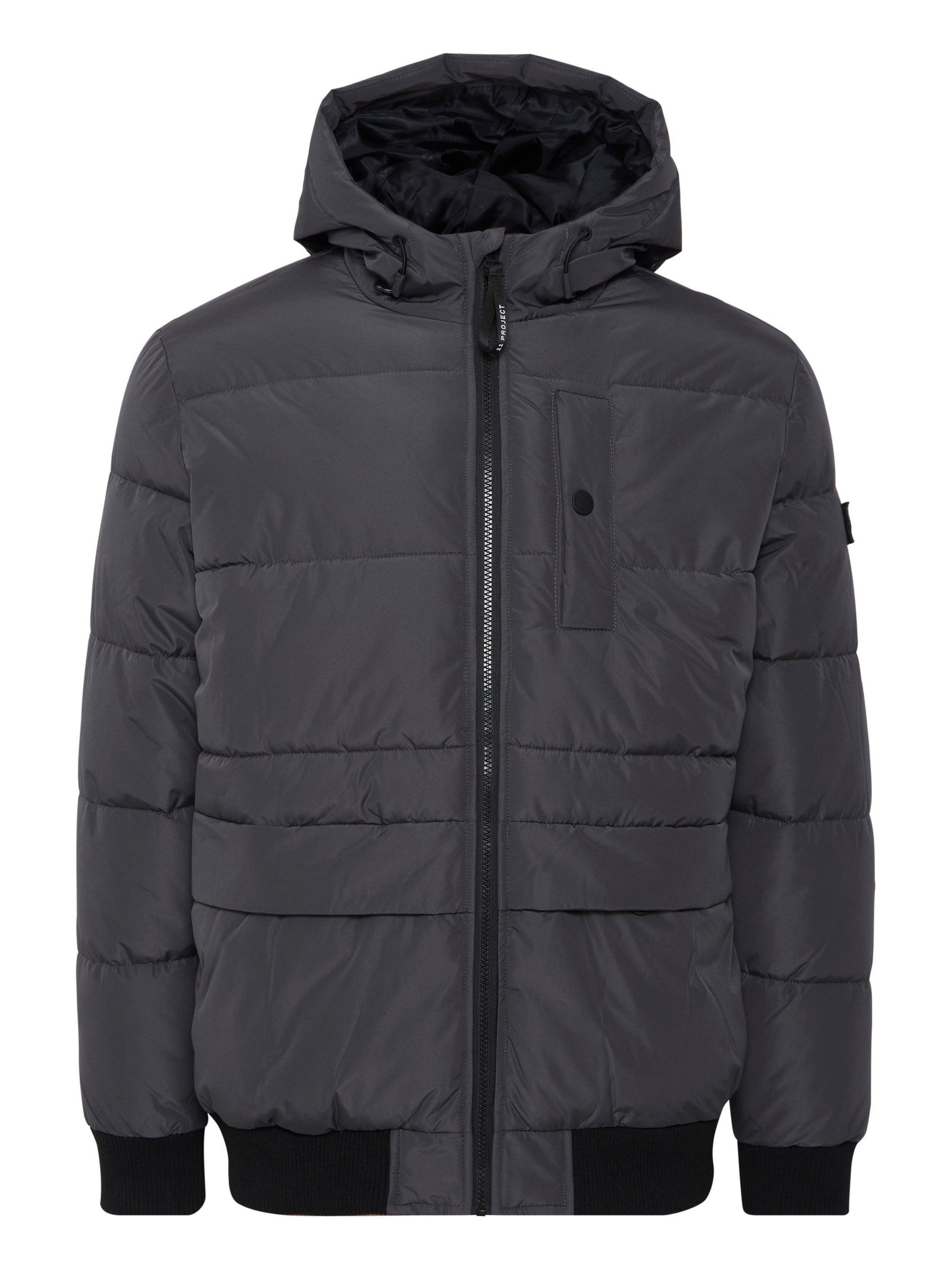 11 Project Winterjas 'Tico' in XXXL in de kleur Donkergrijs / Zwart, Productweergave