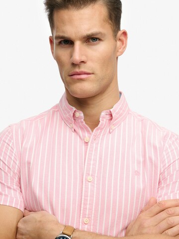 Superdry & Co Regular fit Button Up Shirt in Orange