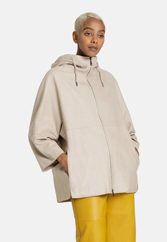 Werner Christ Between-Seasons Coat 'Ronja' in Grey: front