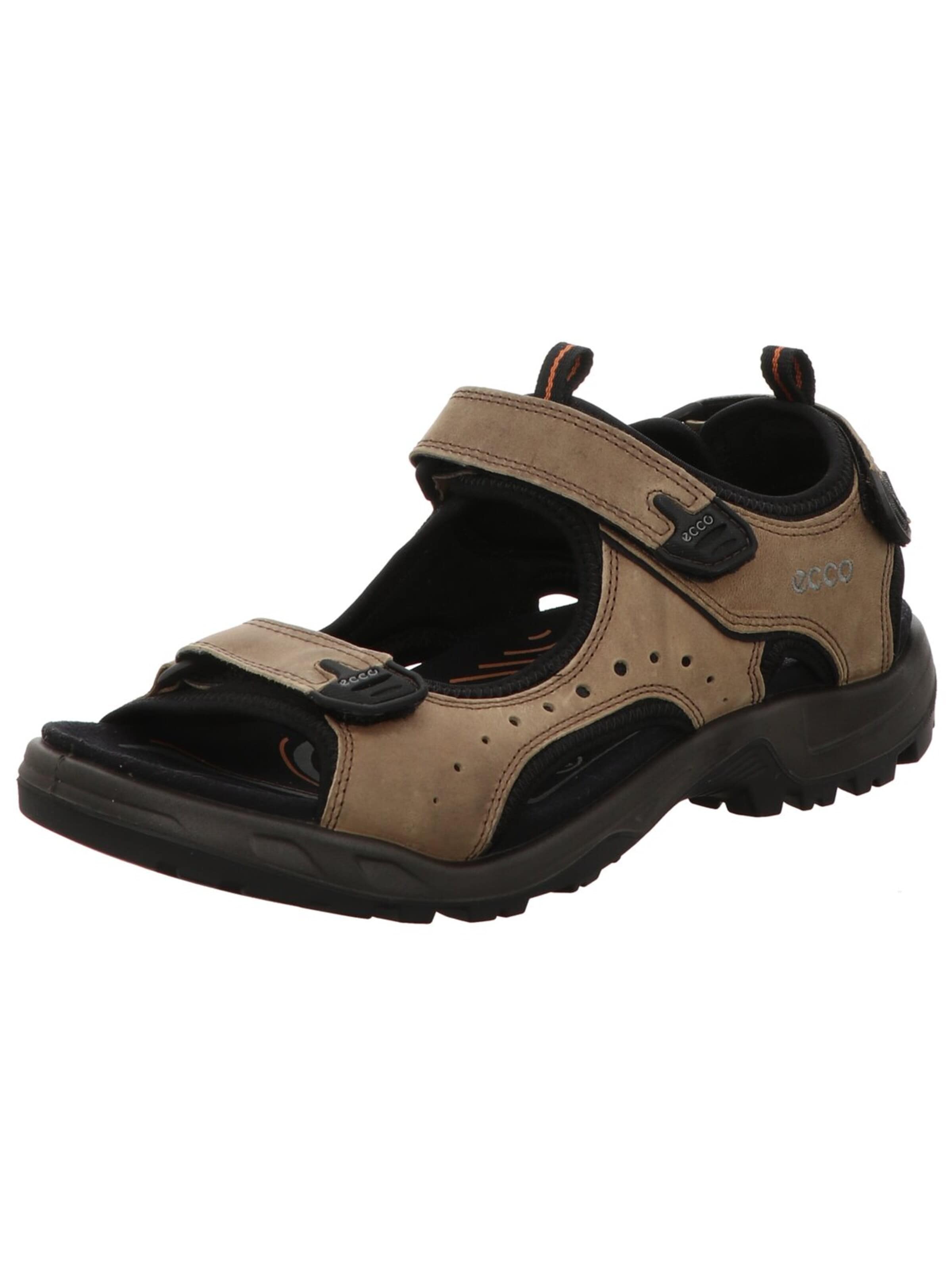 ECCO Sandals 'Sandalette Herren 822044-02114 nutmeg brown Nubukleder in braun' in Brown: front
