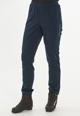 ENDURANCE Regular Outdoor Pants 'Leeving' in Blue: front