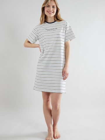 TOM TAILOR - Camiseta de noche en blanco: frente