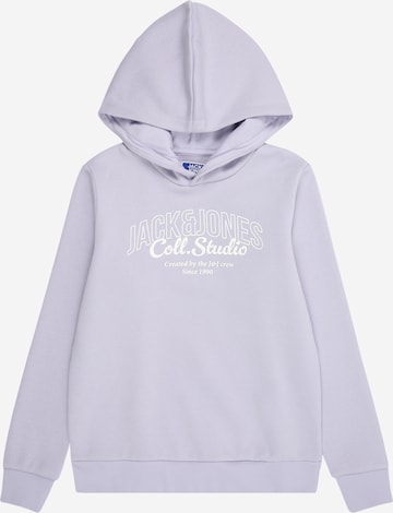 Jack & Jones Junior Sweatshirt 'JJMAKOTO' in Lila: Vorderseite
