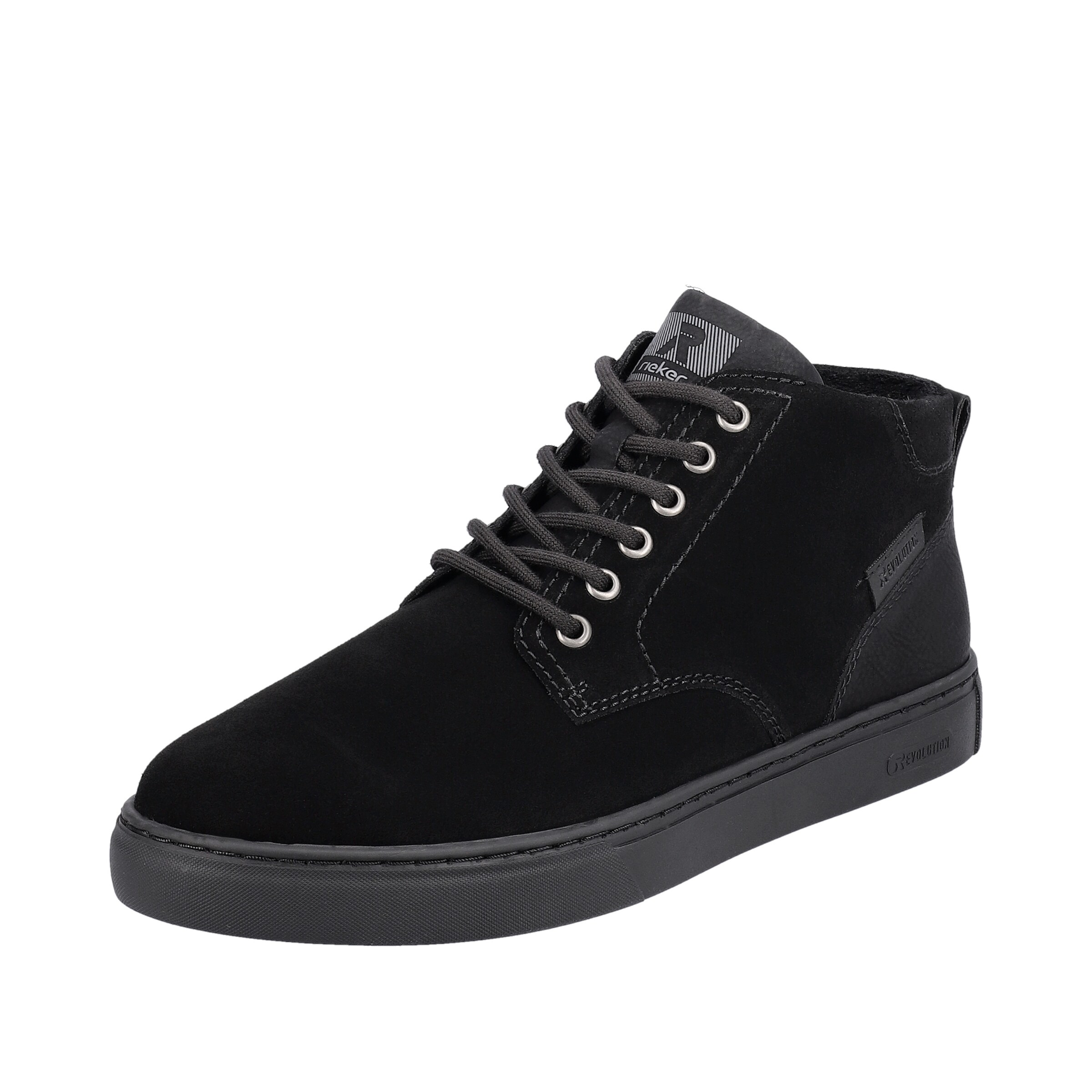 Rieker Sport Lace-Up Boots in Black: front